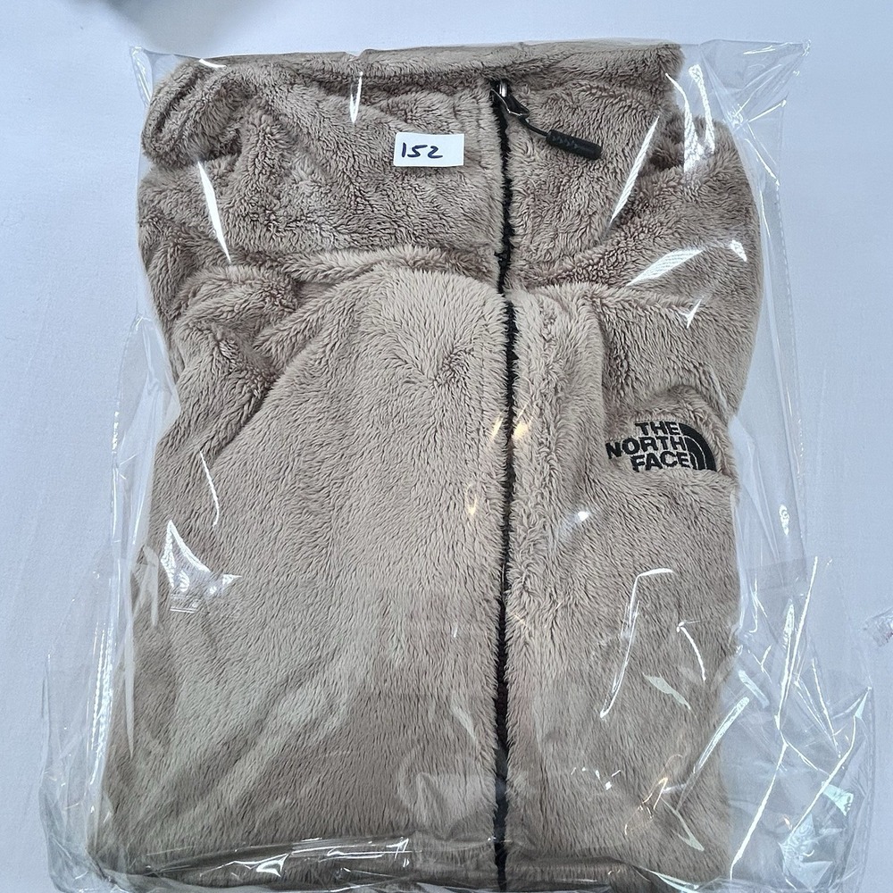 North Face Jacket Osito XL Fleece Sandy Brown Womens Thumb holes Asymmetrical - Picture 14 of 14